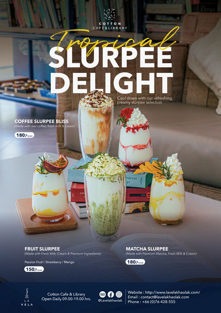 Tropical slurpee delight at Cotton Café