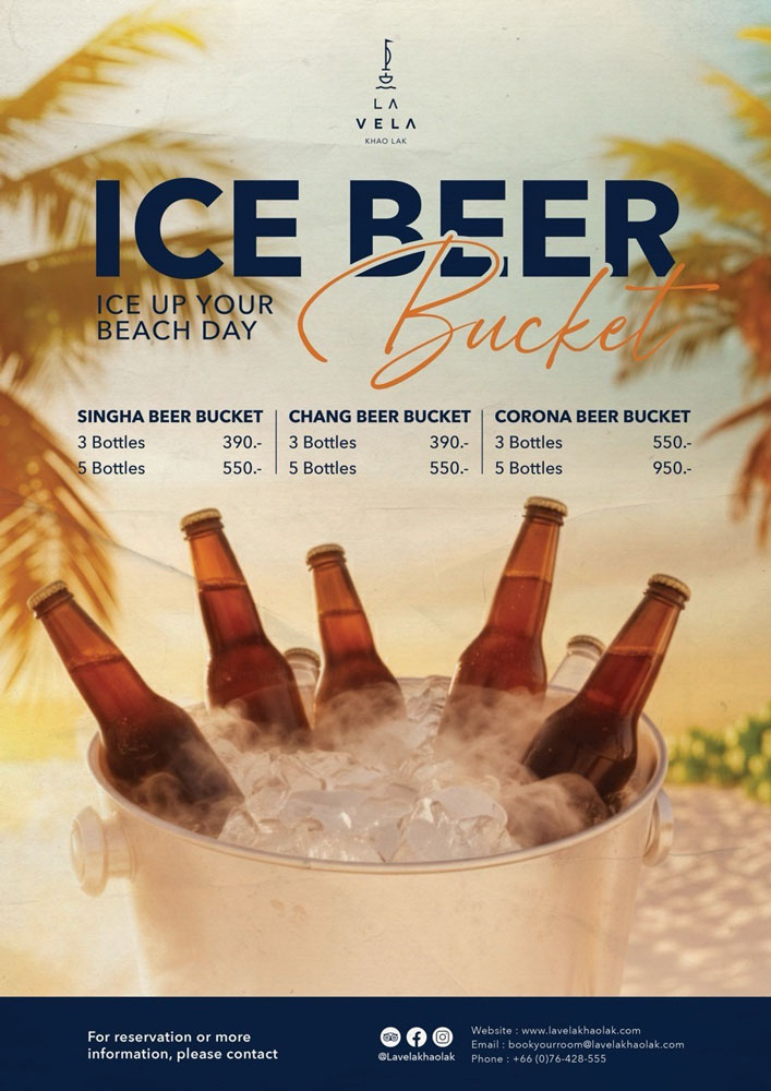 Ice beer bucket promotion