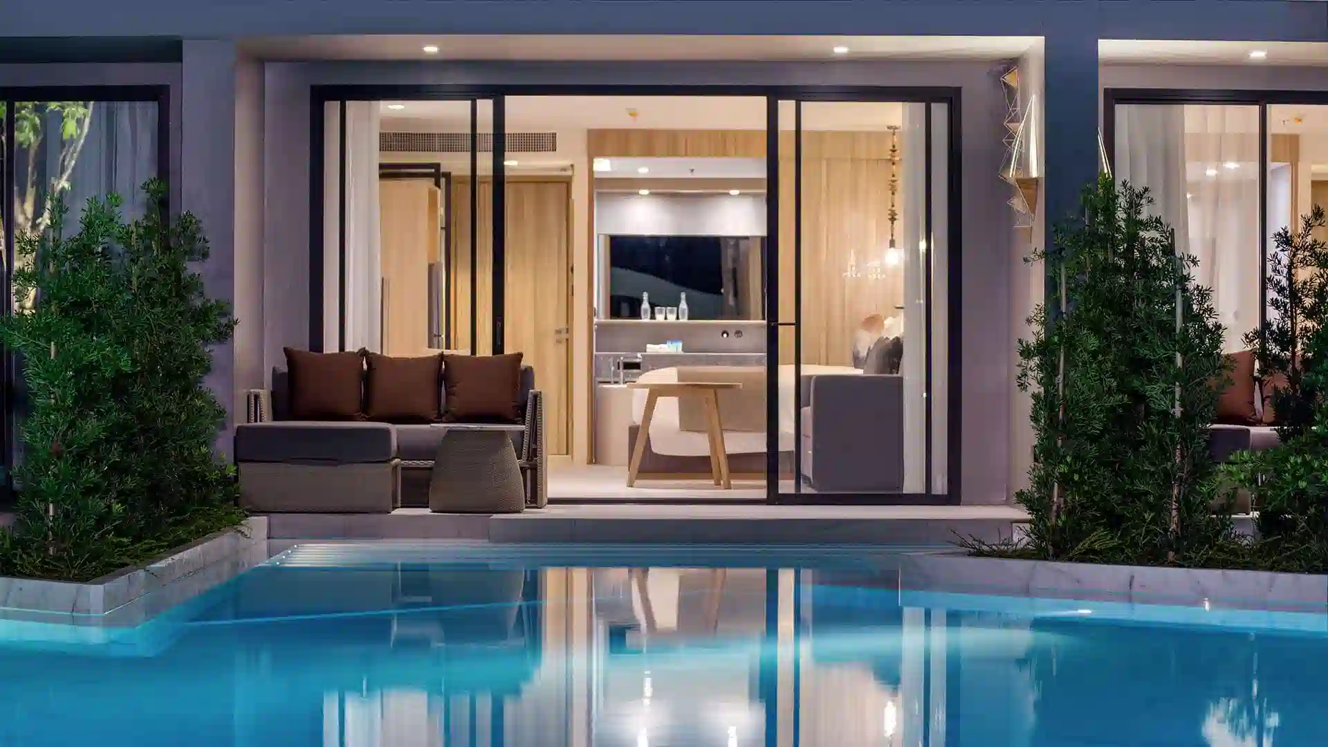 Pool Access room interior