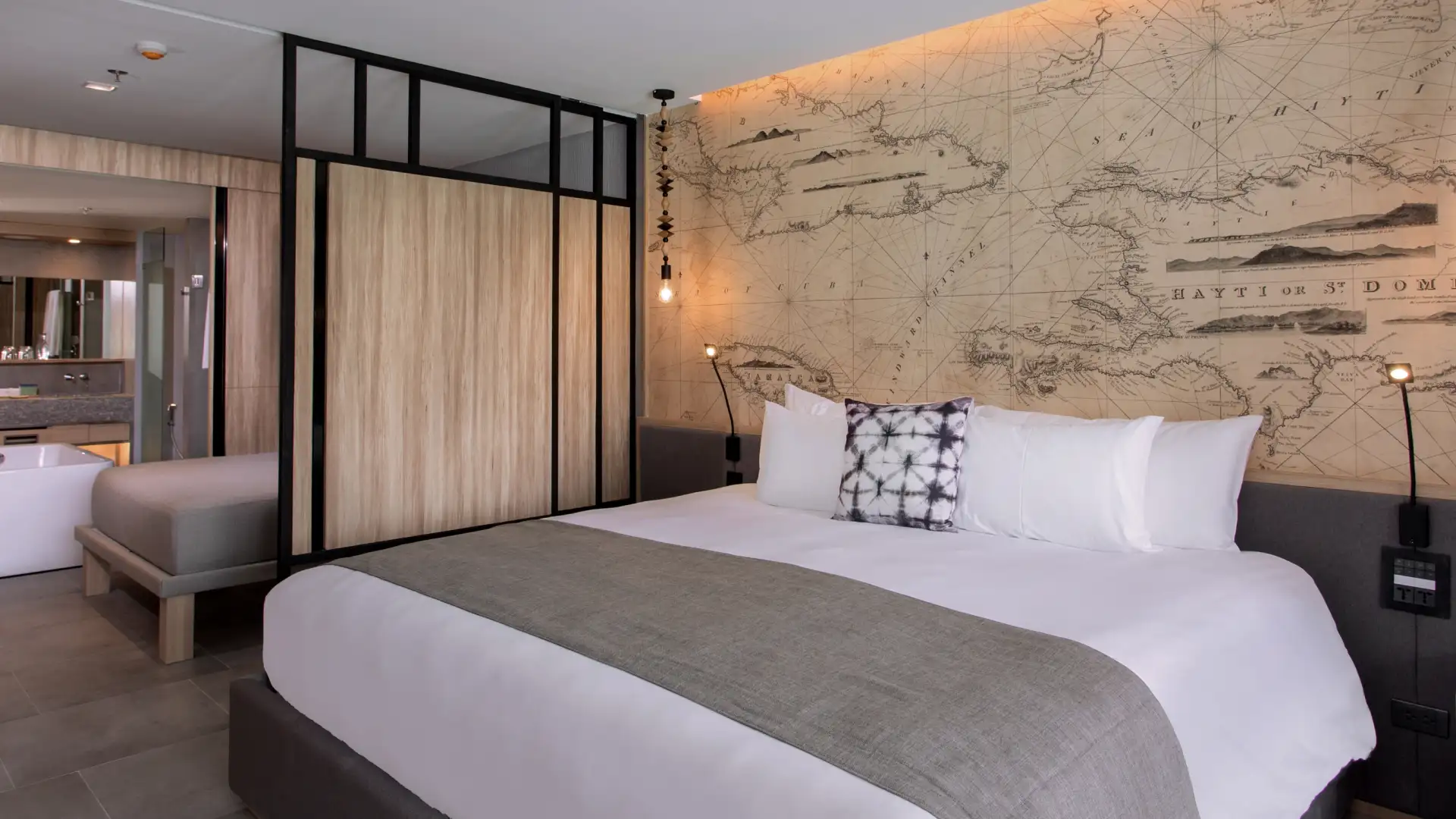 Family room twin beds layout