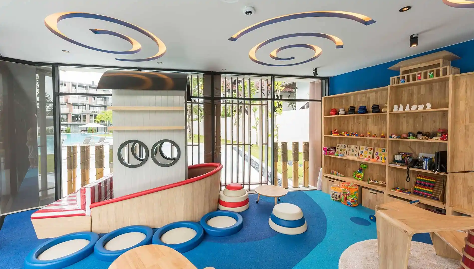 Outdoor activities at Petit Captain Kids Club