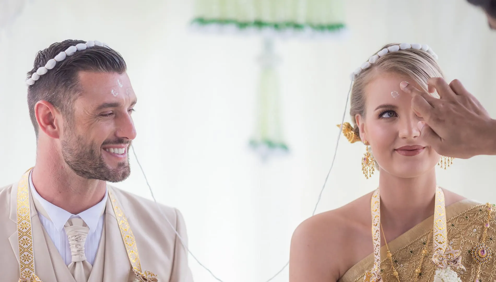 Wedding reception setup