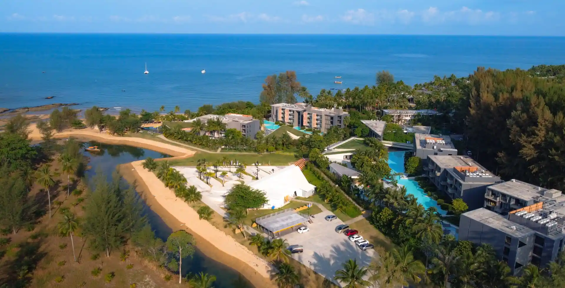Beachfront resort
